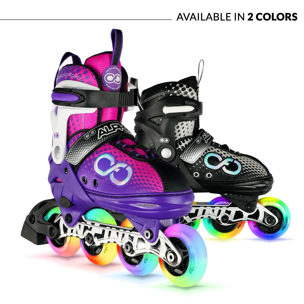 ALPHA Purple - Size Adjustable Inline Skates