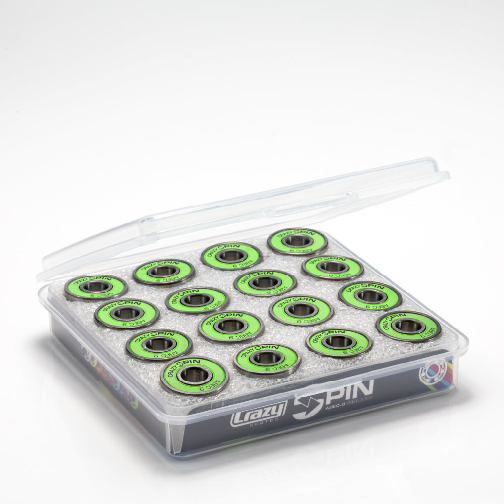 SPIN Bearings | Green - Case Set of 16