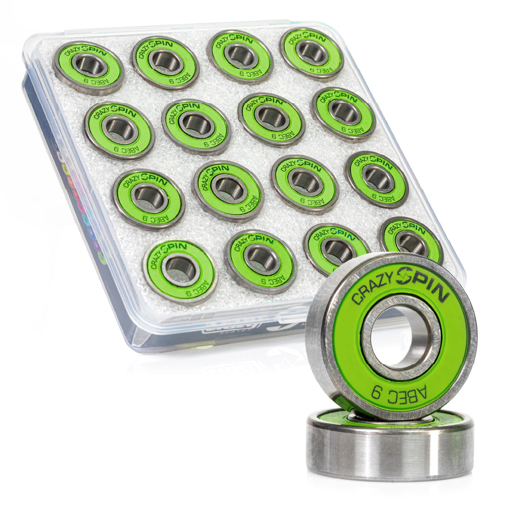 SPIN Bearings | Green - Case Set of 16