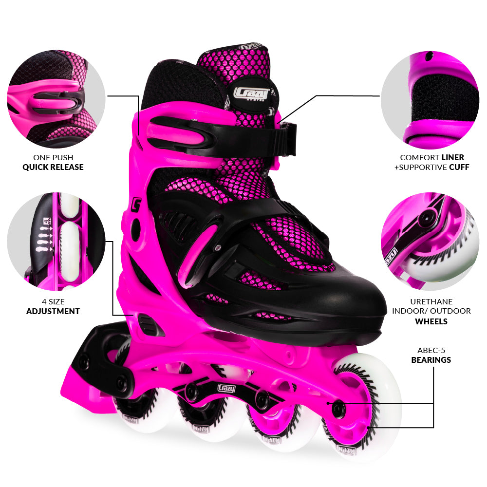 BLADE Pink - Size Adjustable Inline Skates