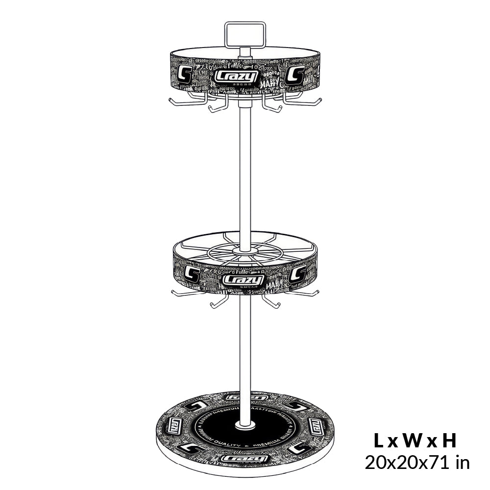 Crazy Socks | Adjustable Retail Floor Spinner