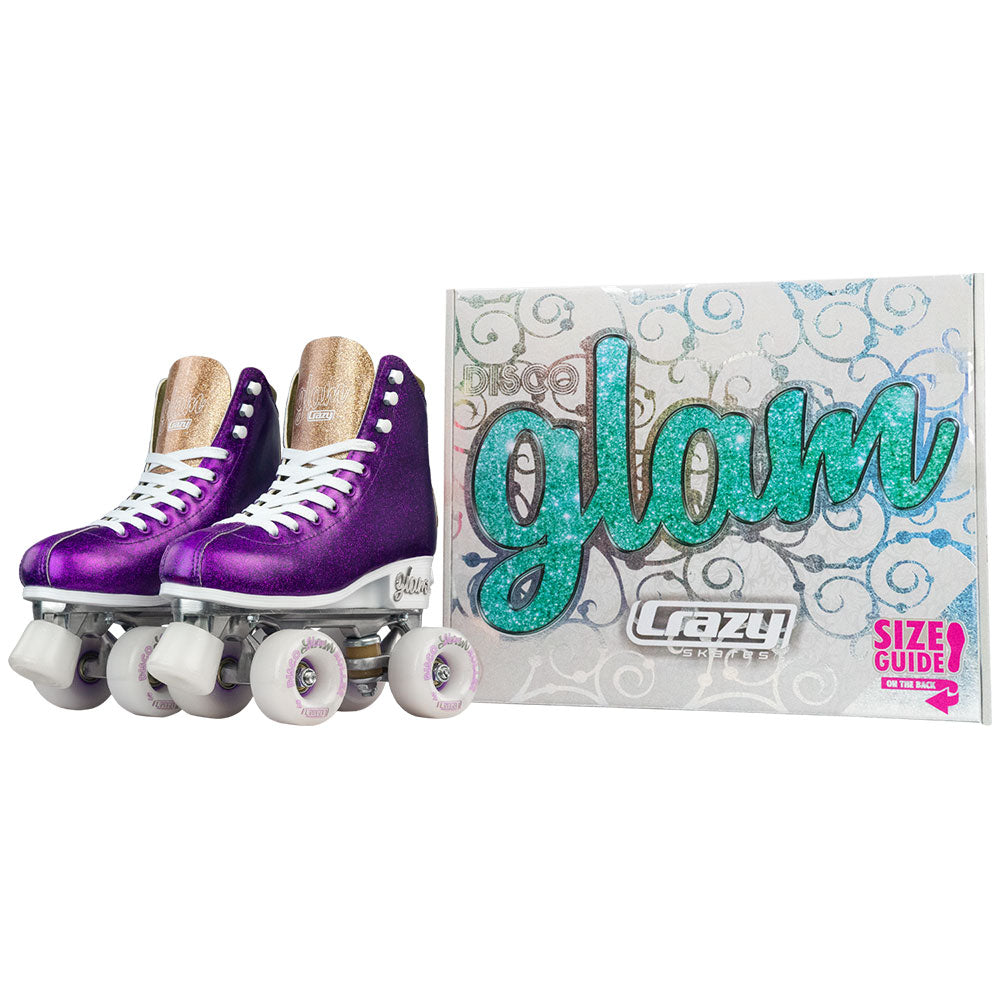 Warehouse Deal | GLAM - Purple Size Adjustable Roller Skates