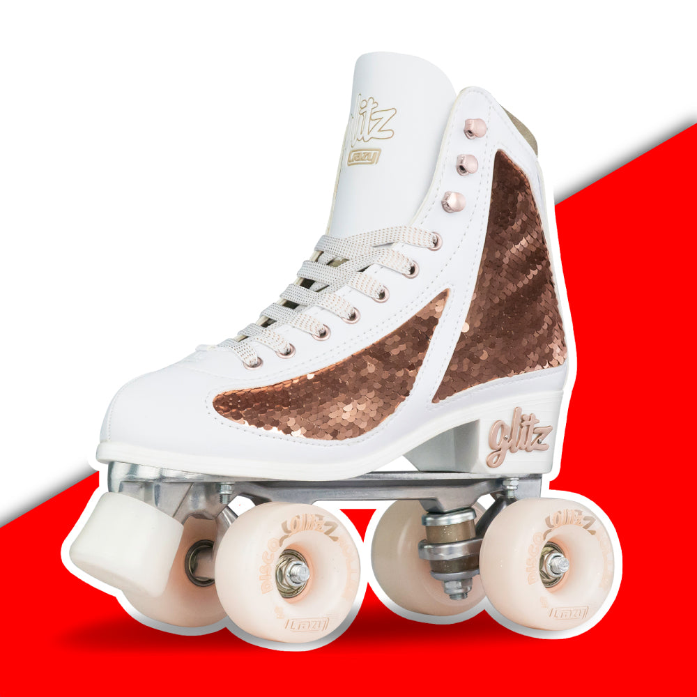 Warehouse Deal | GLITZ Rose Gold Roller Skates