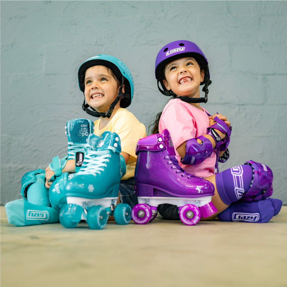 GLITTER POP Purple - Size Adjustable Roller Skates