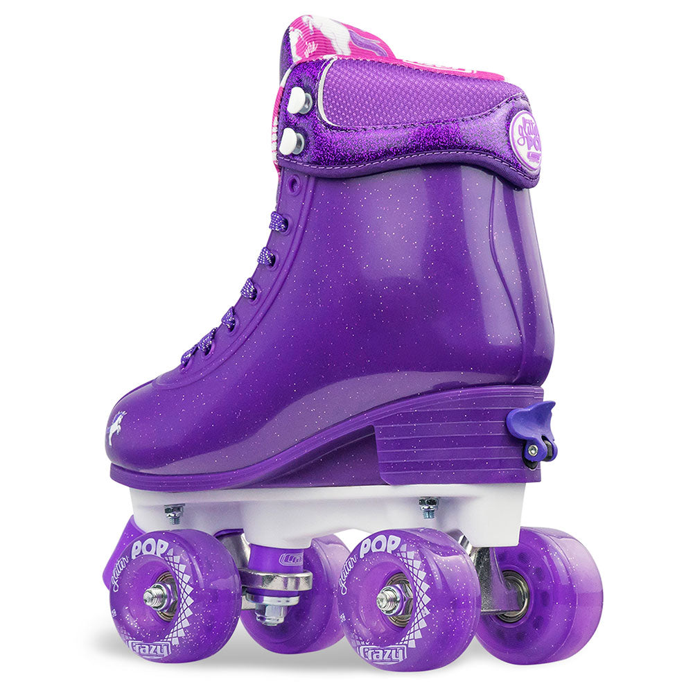 GLITTER POP Purple - Size Adjustable Roller Skates