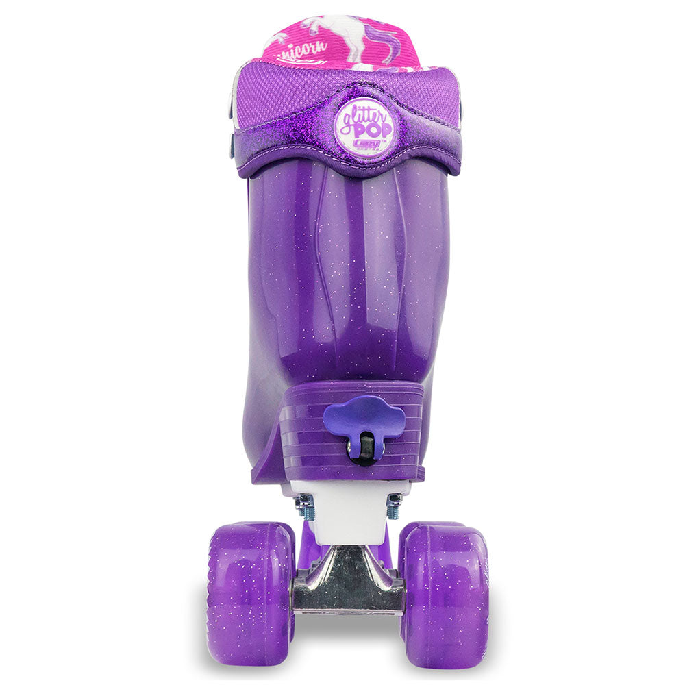 GLITTER POP Purple - Size Adjustable Roller Skates