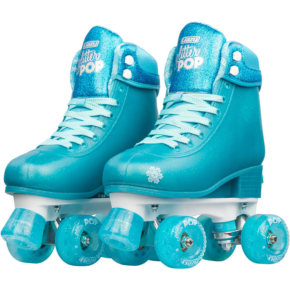 Warehouse Deal | GLITTER POP - Teal Size Adjustable Roller Skate