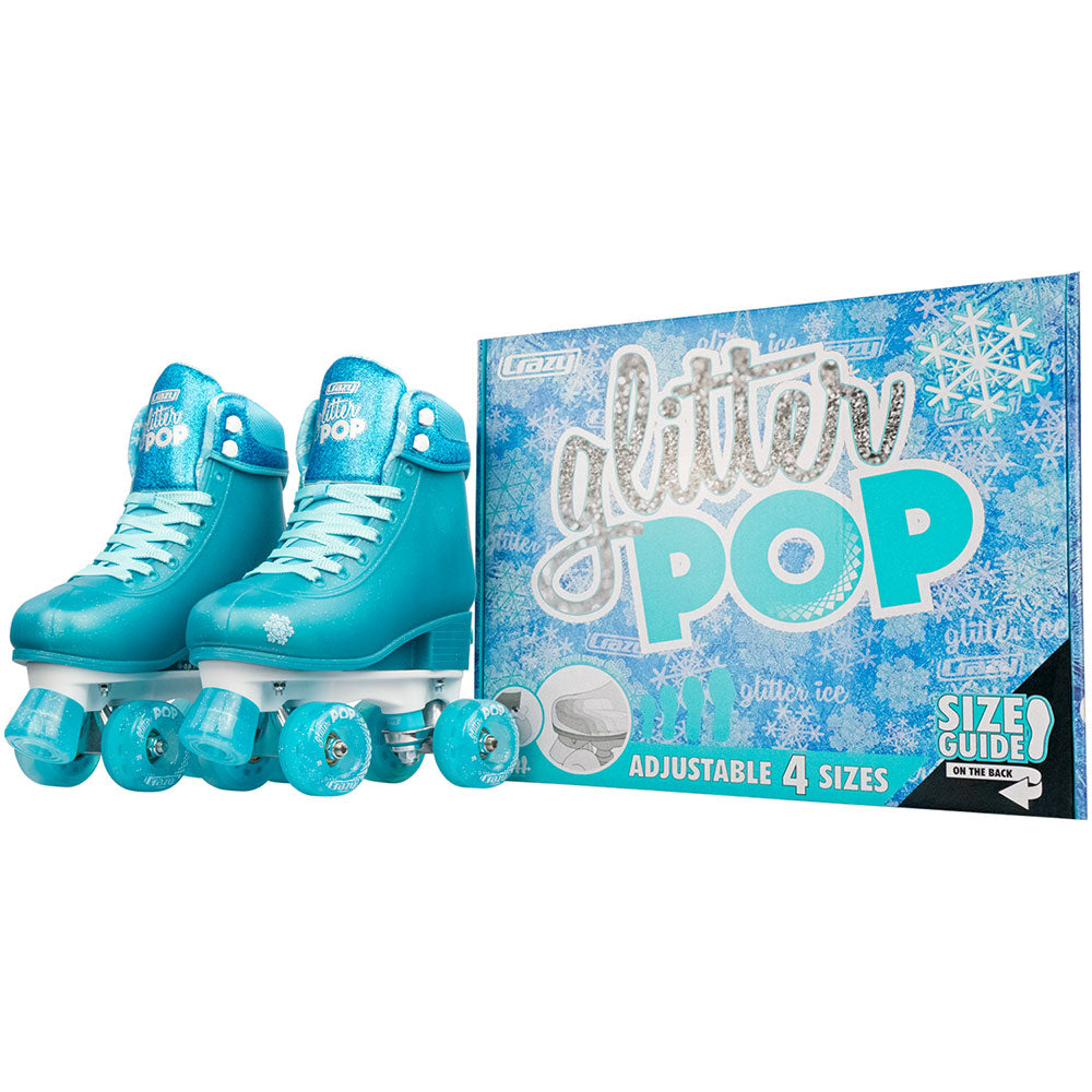 Warehouse Deal | GLITTER POP - Teal Size Adjustable Roller Skate
