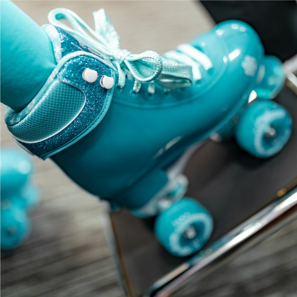 Warehouse Deal | GLITTER POP - Teal Size Adjustable Roller Skate