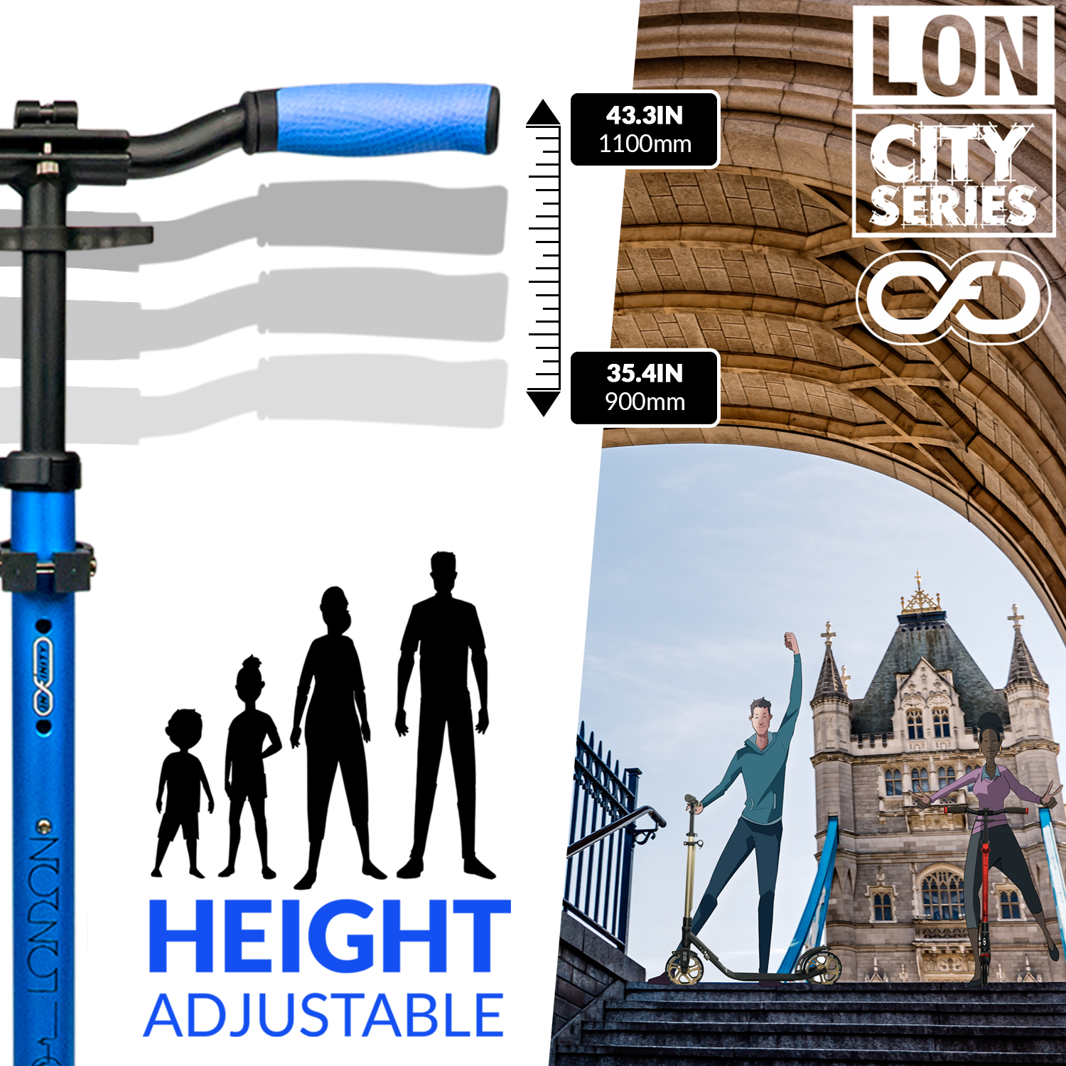 LON Blue - London City Series Scooter