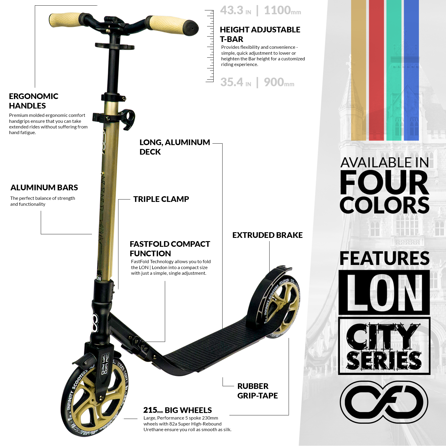 LON Gold - London City Series Scooter