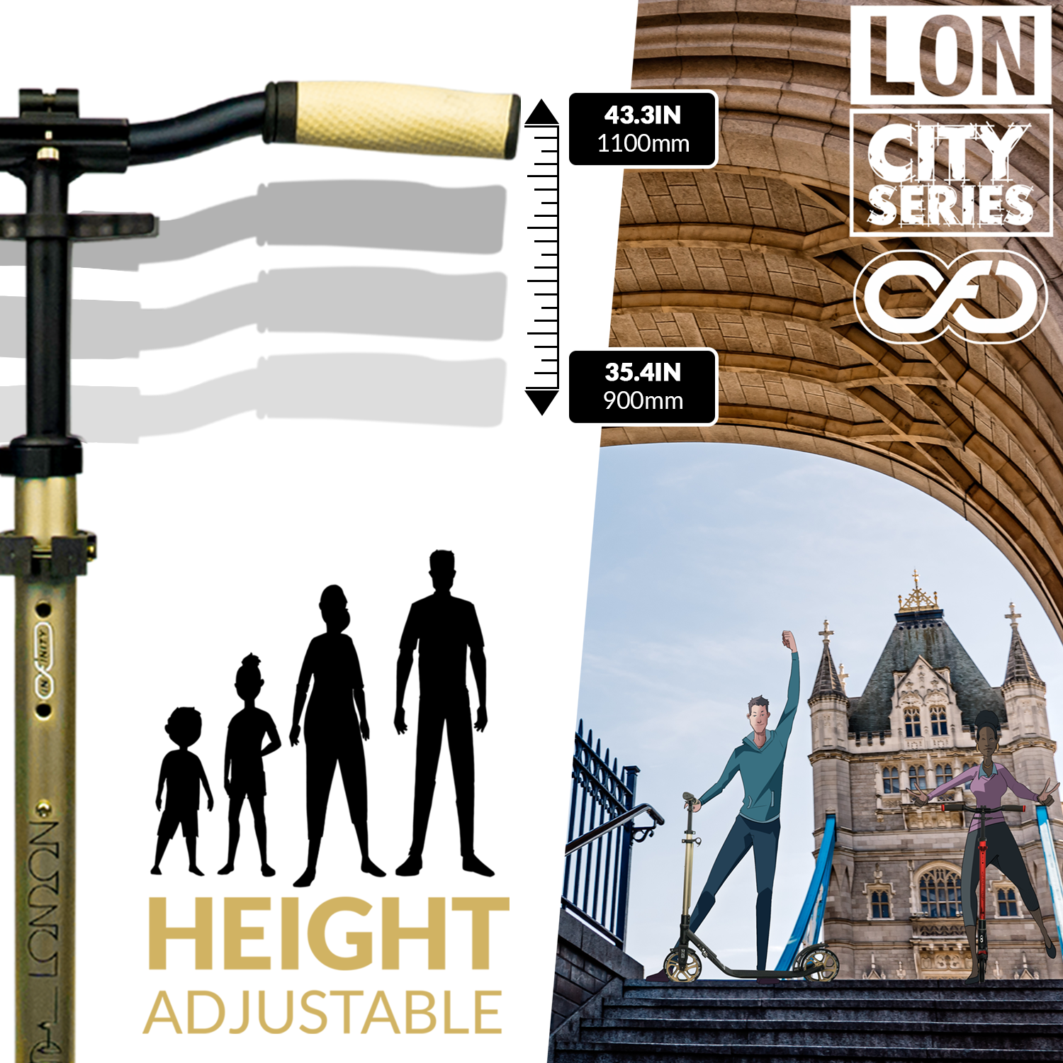 LON Gold - London City Series Scooter