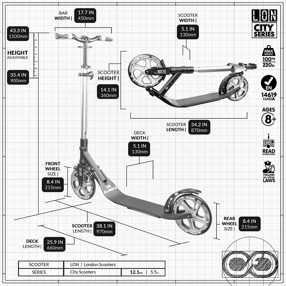 LON Gold - London City Series Scooter
