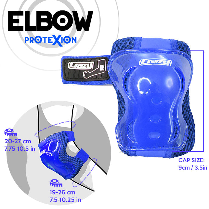 Blue PROTExION Safety Pads - Knee, Wrist & Elbow