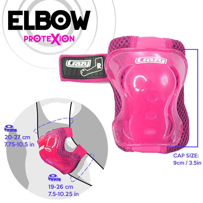 Pink PROTExION Safety Pads - Knee, Wrist & Elbow
