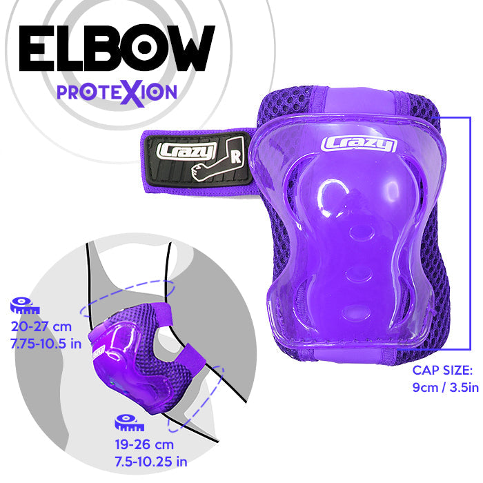 Purple PROTExION Safety Pads - Knee, Wrist & Elbow