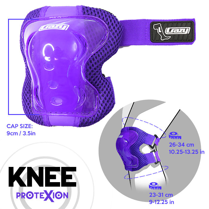 Purple PROTExION Safety Pads - Knee, Wrist & Elbow