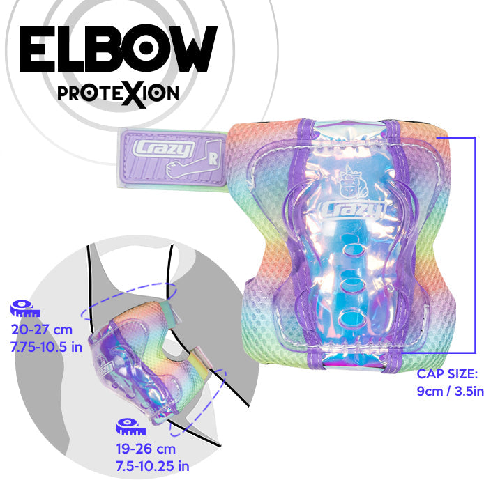 Rainbow PROTExION Safety Pads - Knee, Wrist & Elbow