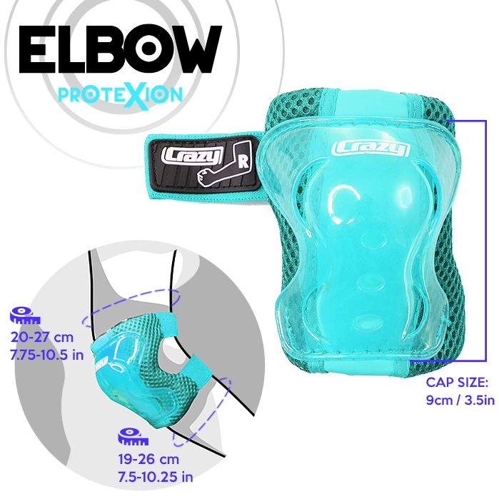 Teal PROTExION Safety Pads - Knee, Wrist & Elbow