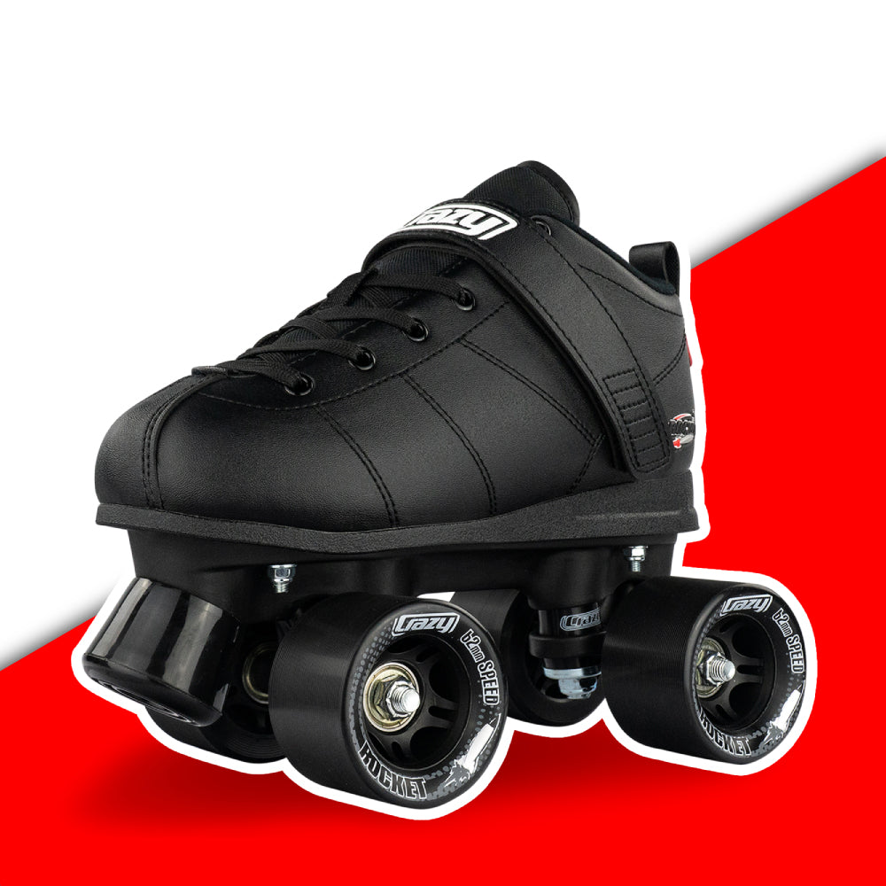 Warehouse Deal | ROCKET - Black Roller Skates