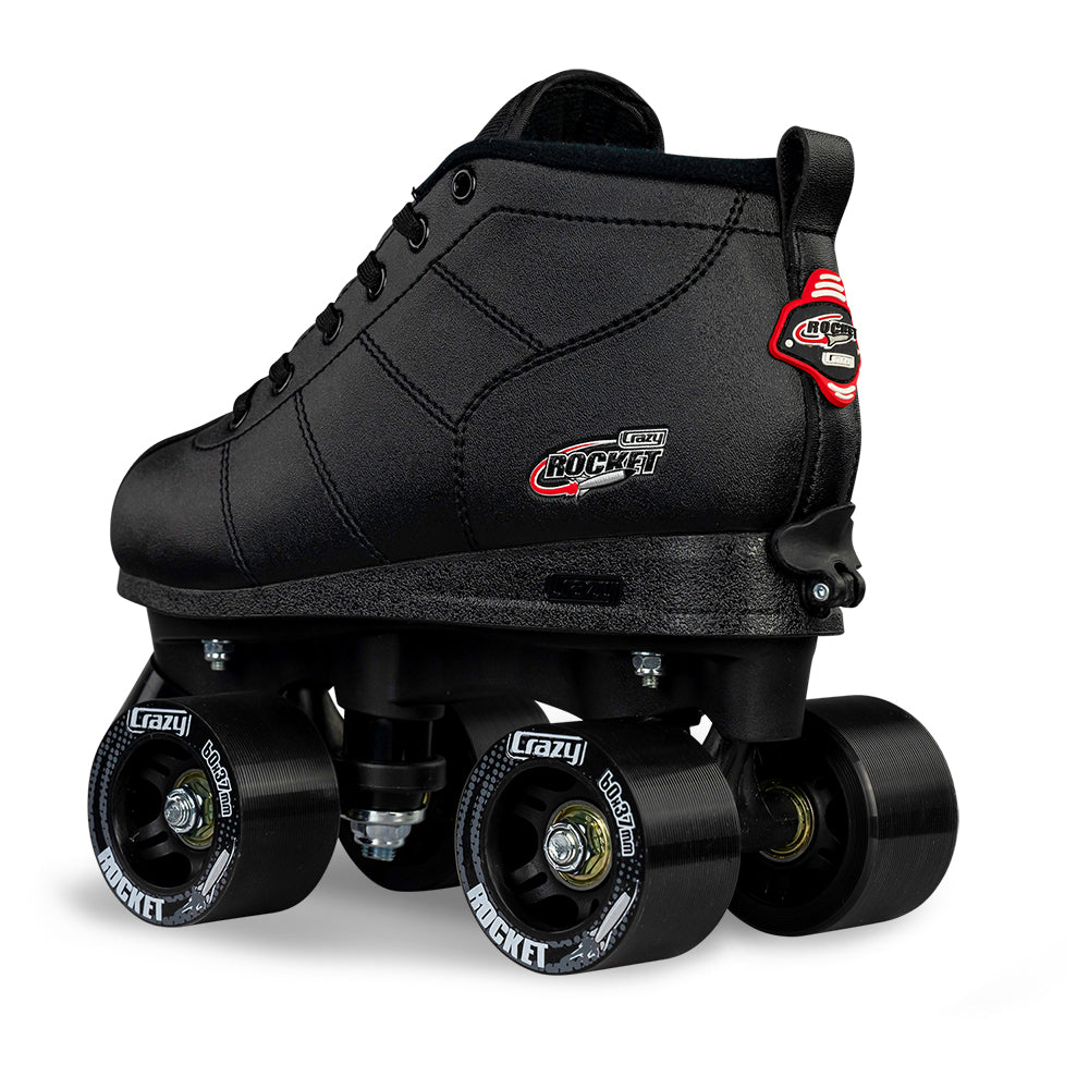 ROCKET JR Black - Size Adjustable Roller Skates