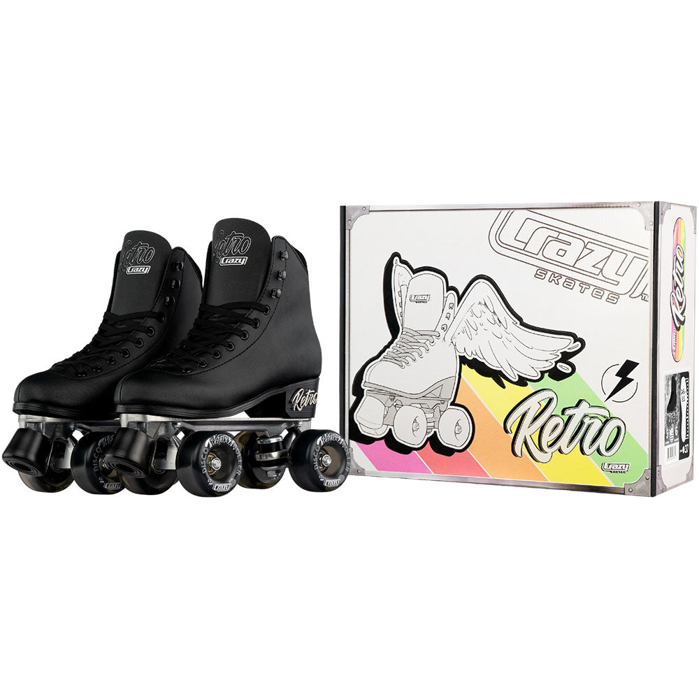 Warehouse Deal | RETRO - Black Roller Skates