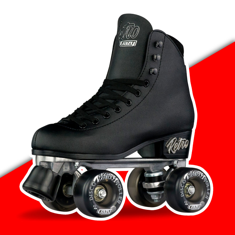 Warehouse Deal | RETRO - Black Roller Skates