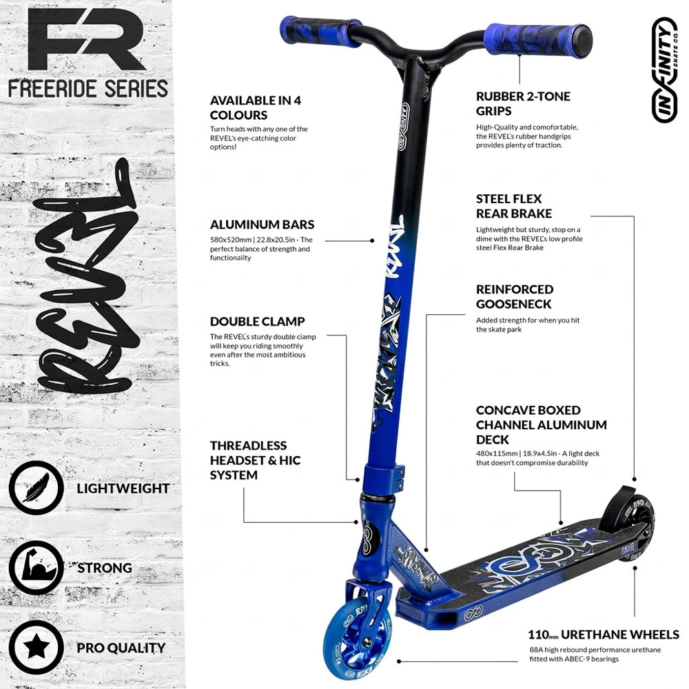 REVEL Blue/Black - FR Series Trick Scooter