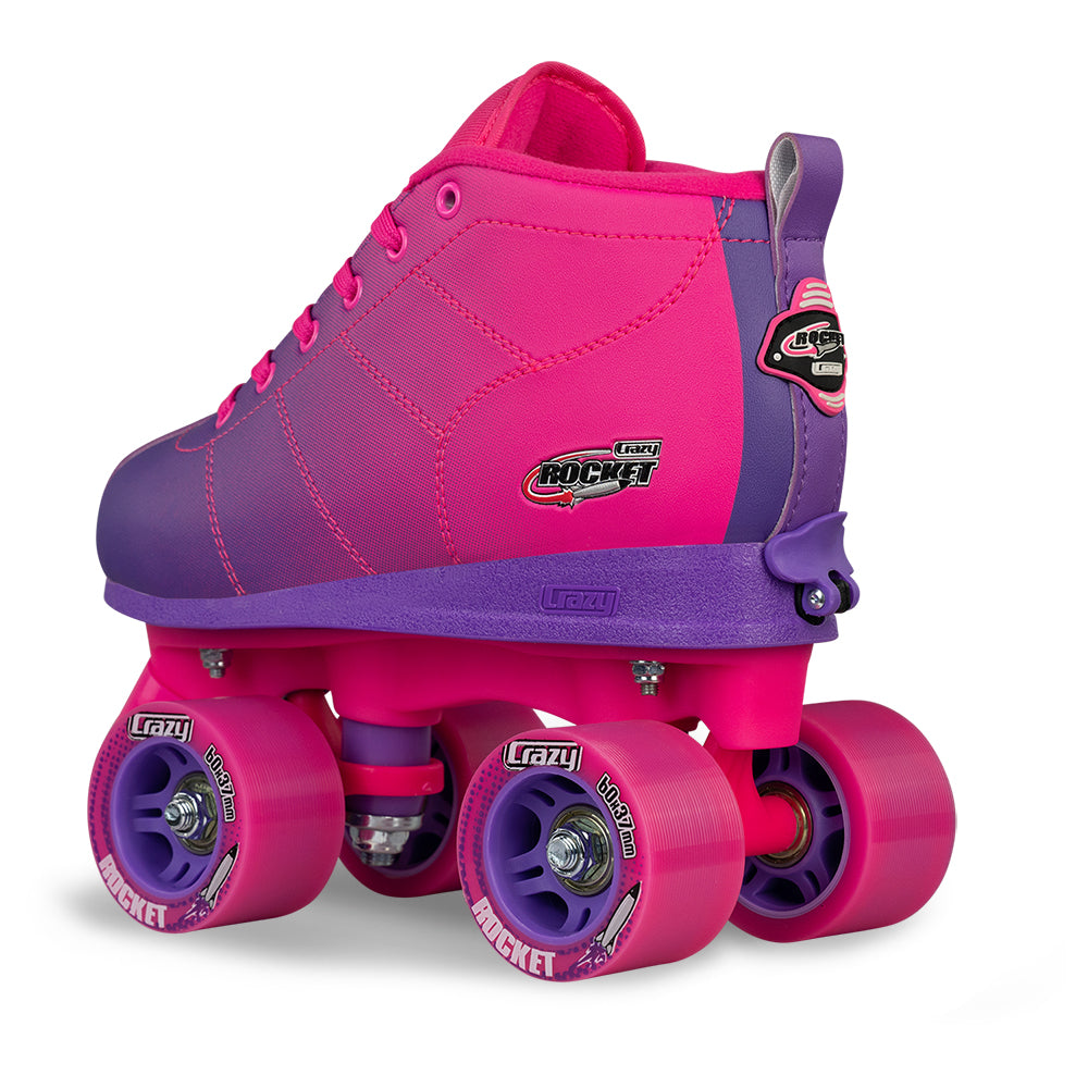 ROCKET JR Pink/Purple - Size Adjustable Roller Skates
