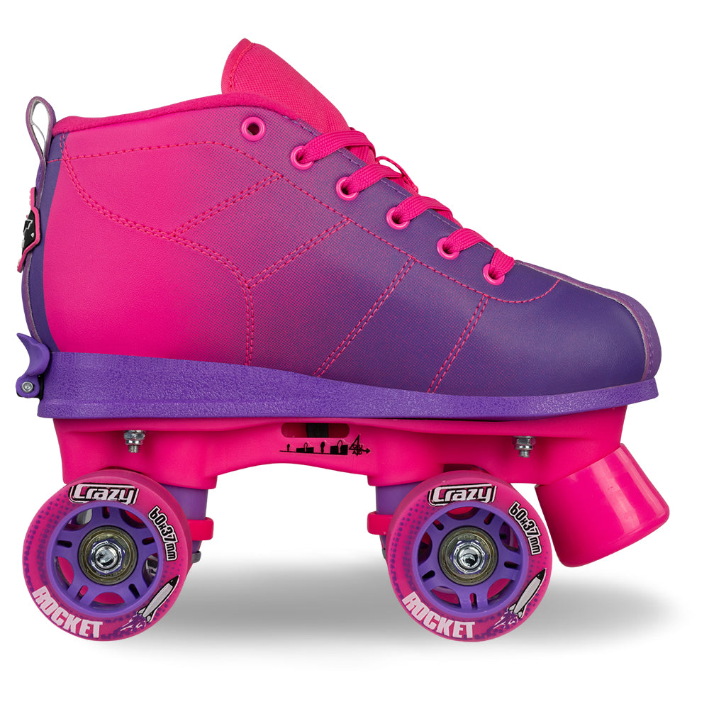 ROCKET JR Pink/Purple - Size Adjustable Roller Skates