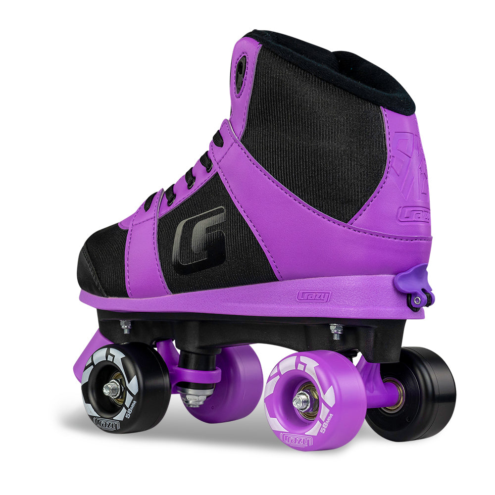 SK8 Purple - Size Adjustable Hi-Top Roller Skates