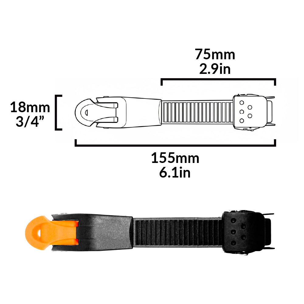 SUPER Rental Inline | Buckles & Receptors - Orange