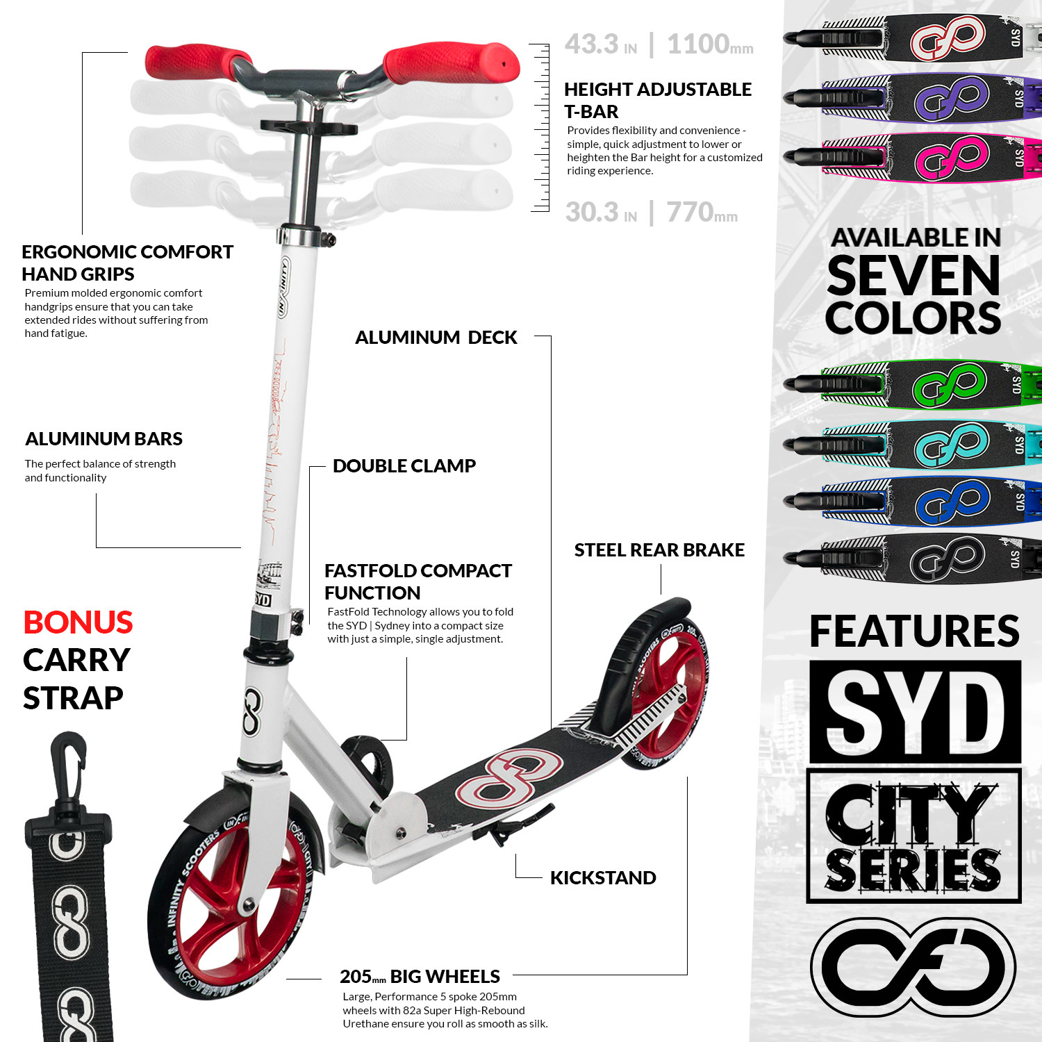 SYD White - Sydney City Series Scooter