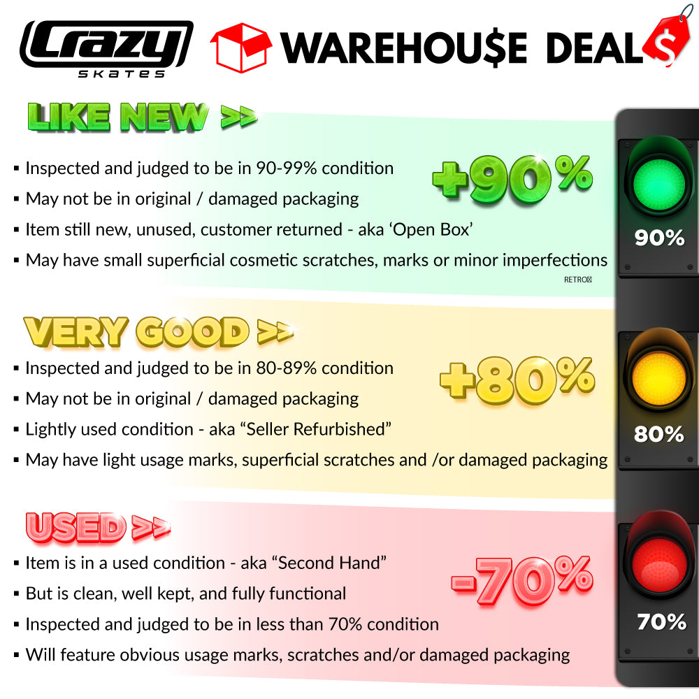 Warehouse Deal | RETRO - White Roller Skates