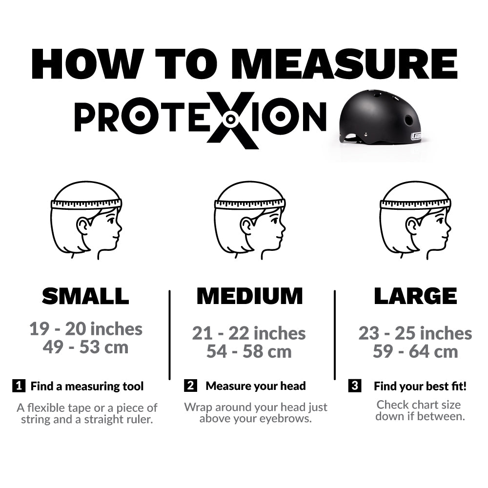 Black PROTEXION Skate Helmet