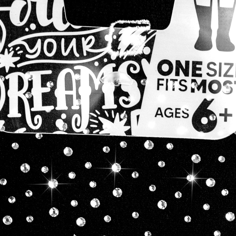 DIAMOND BLACK+SILVER Crew | Crazy Socks