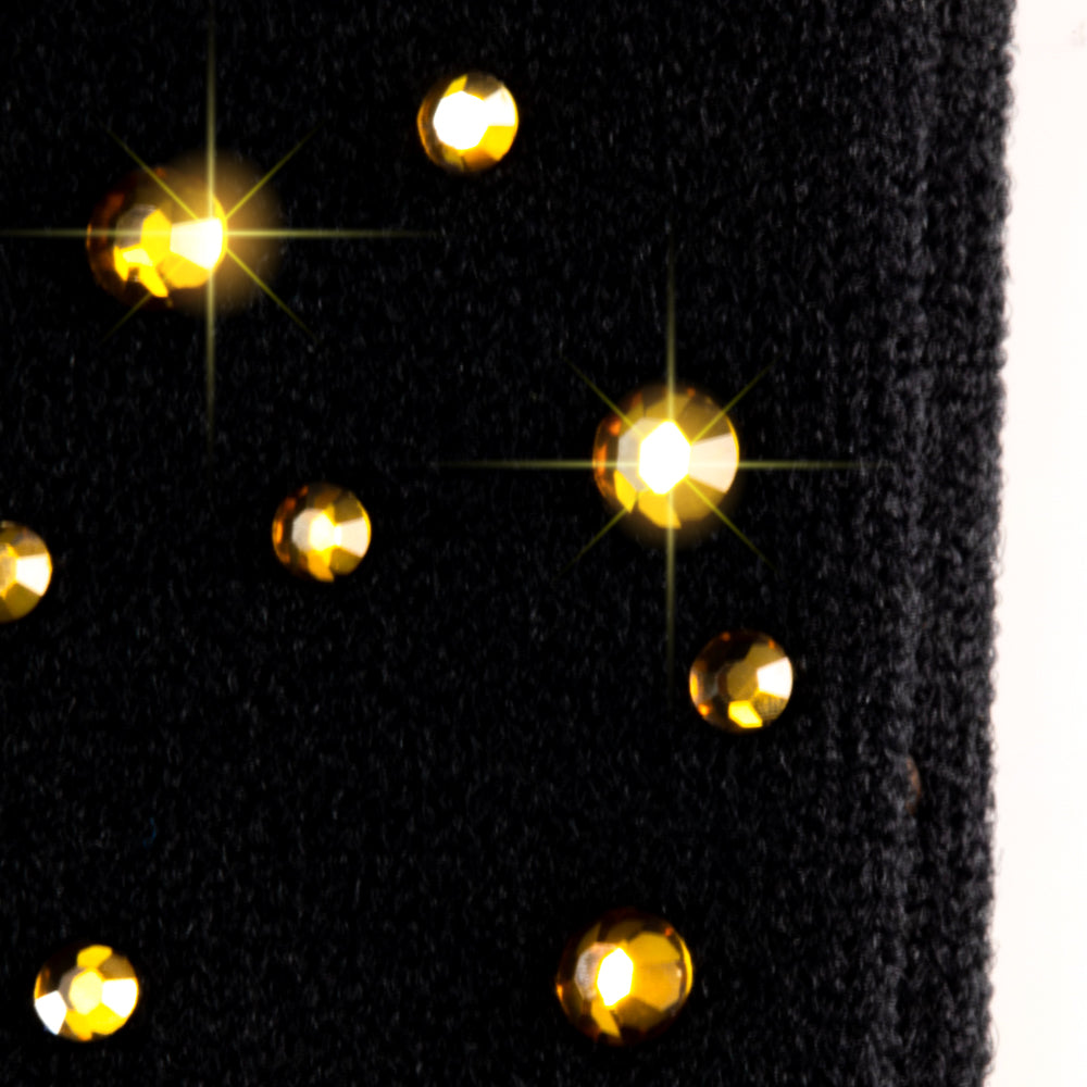 DIAMOND BLACK+GOLD Crew | Crazy Socks