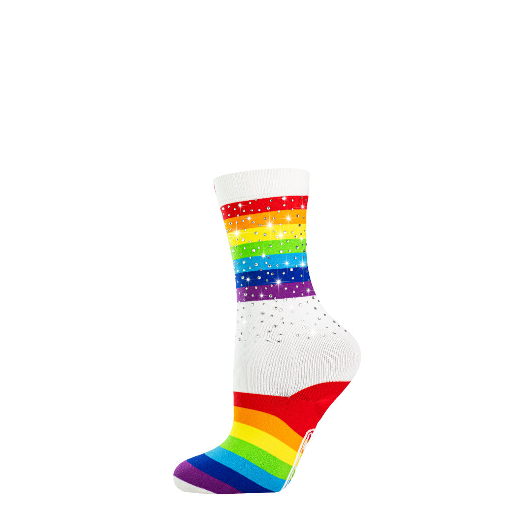 DIAMOND RAINBOW Crew | Crazy Socks