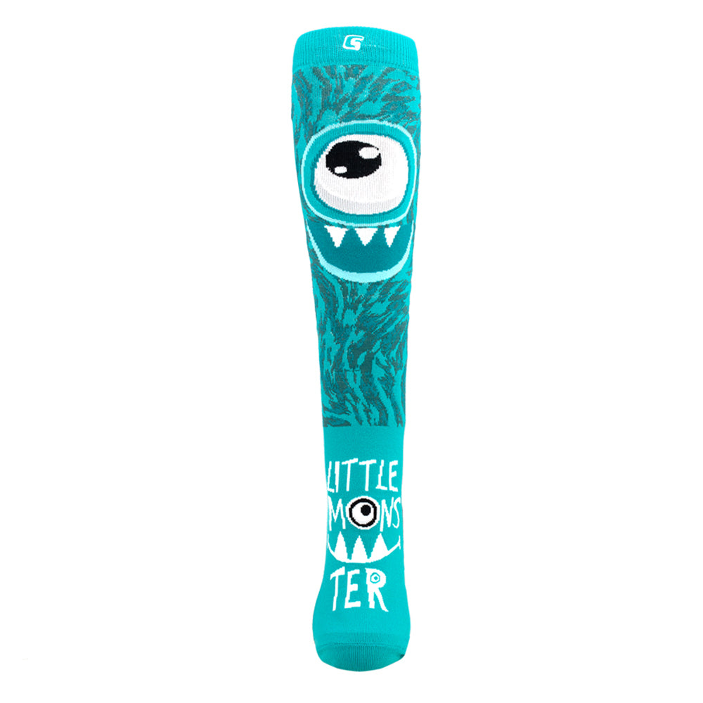 LITTLE MONSTER Teal - Single Sock