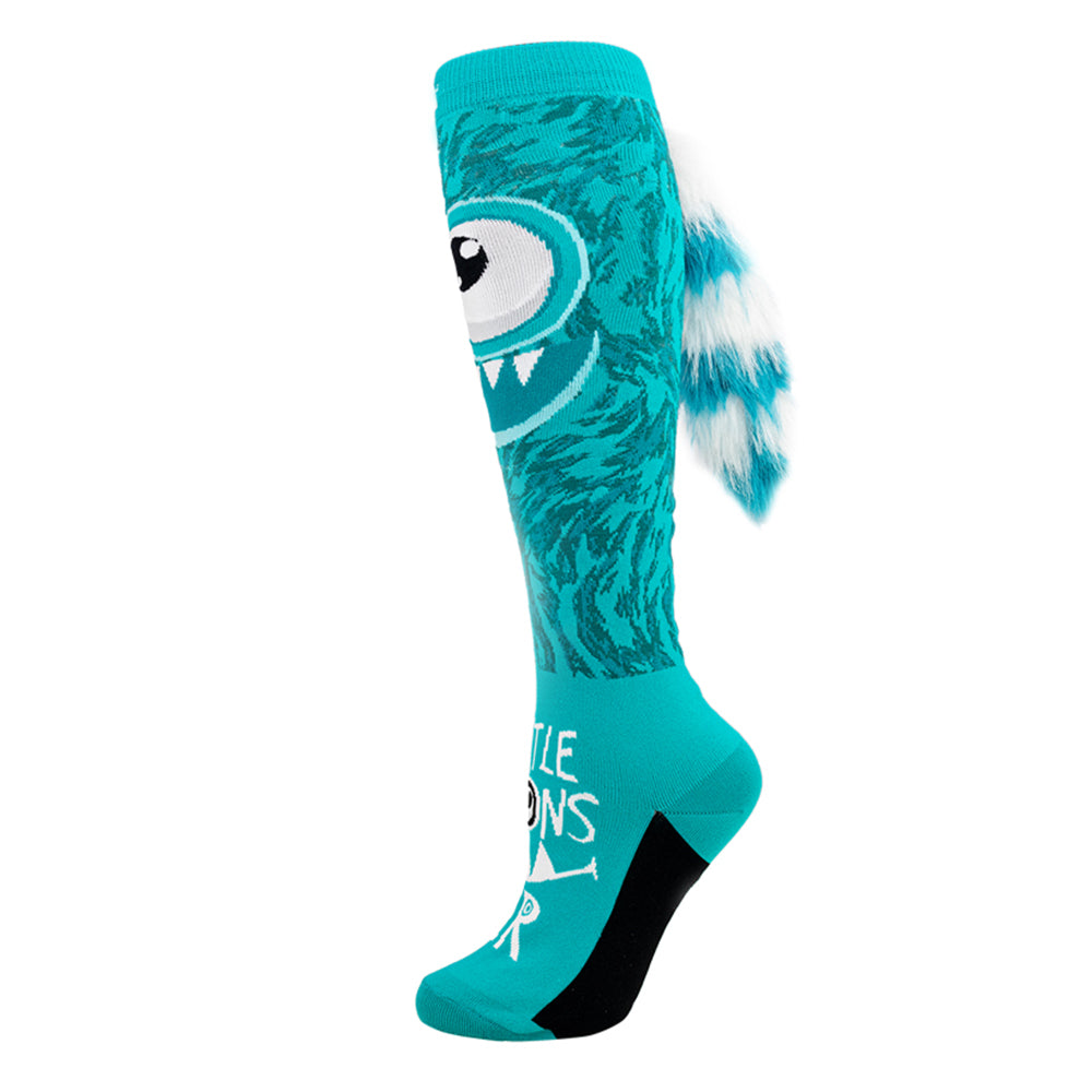 LITTLE MONSTER Teal | Crazy Socks