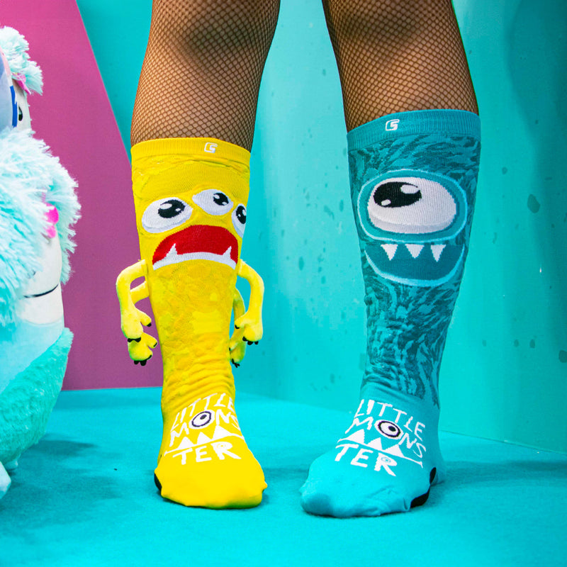 Explore our Little Monster Socks collection. Discover 8 unique styles and personalities in a kaleidoscope of colors and designs. Shop now at Crazy Skates!