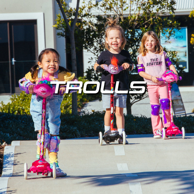 TROLLS World Tour Roller Skates by Crazy Skates - Perfect for kids and adults. High-quality, fun, and comfortable. Get yours now!