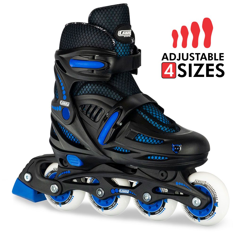 148 Black - Size Adjustable Inline Skates