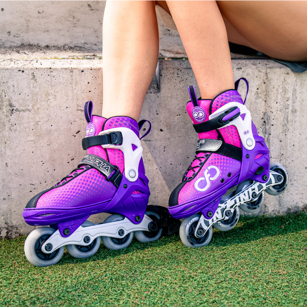 ALPHA Purple - Size Adjustable Inline Skates
