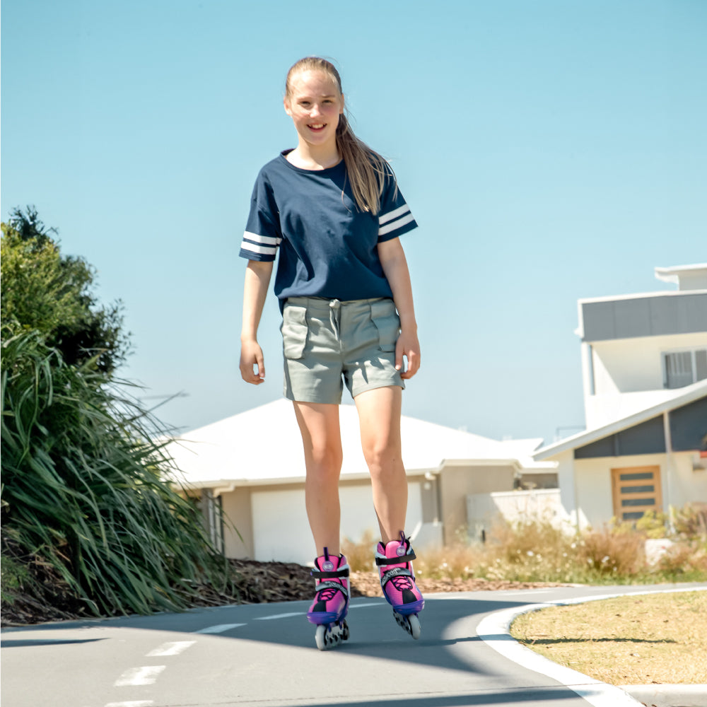 ALPHA Purple - Size Adjustable Inline Skates