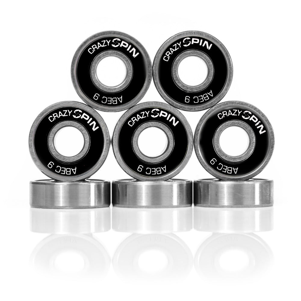 SPIN Bearings | Black - Set of 8