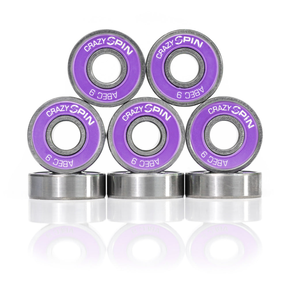 SPIN Bearings | Purple - Set of 8