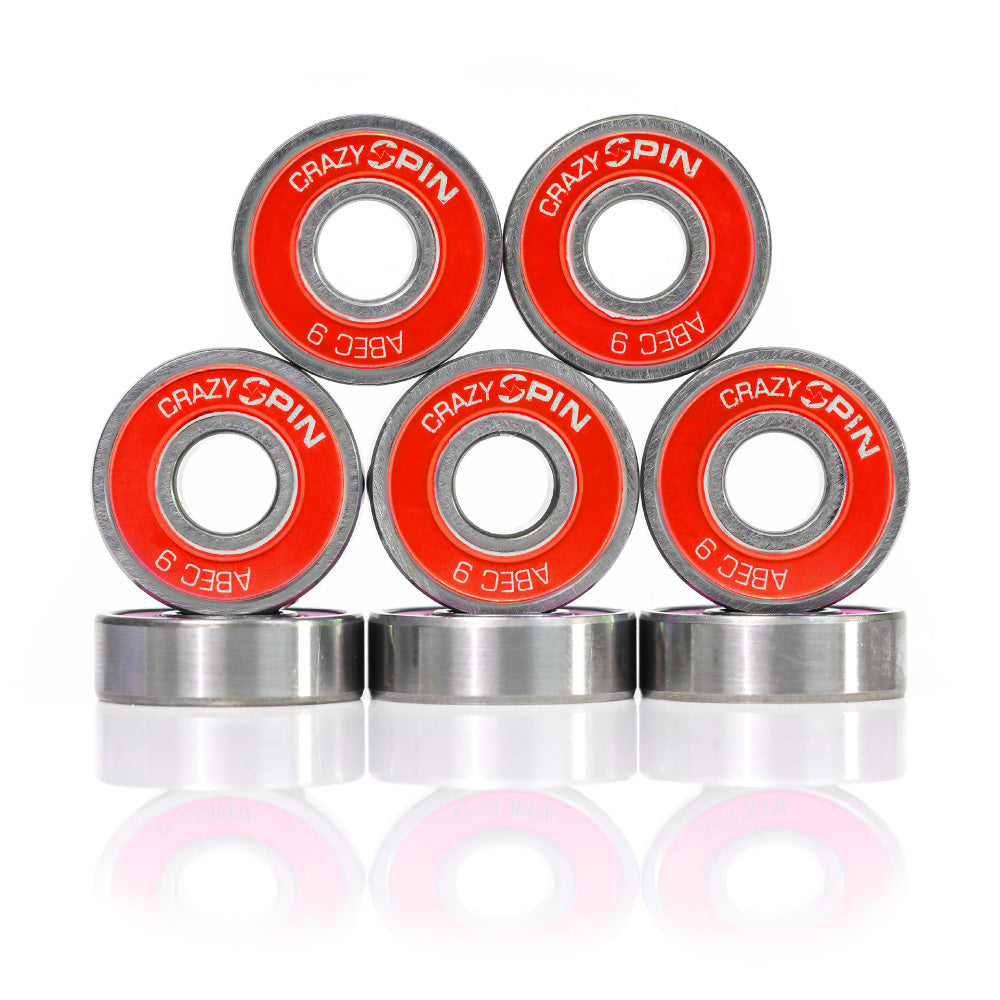 SPIN Bearings | Red - Set of 8