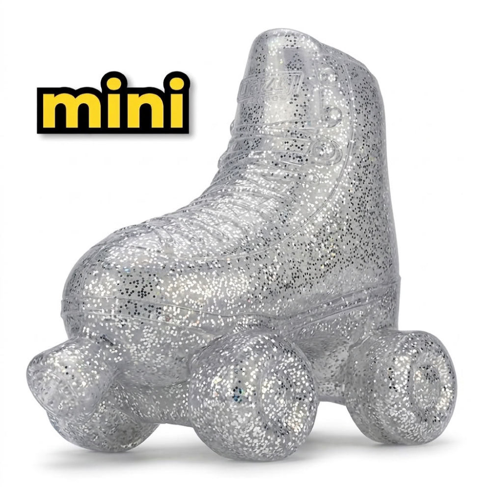 mini INFLATE-A-SKATE Silver Glitter
