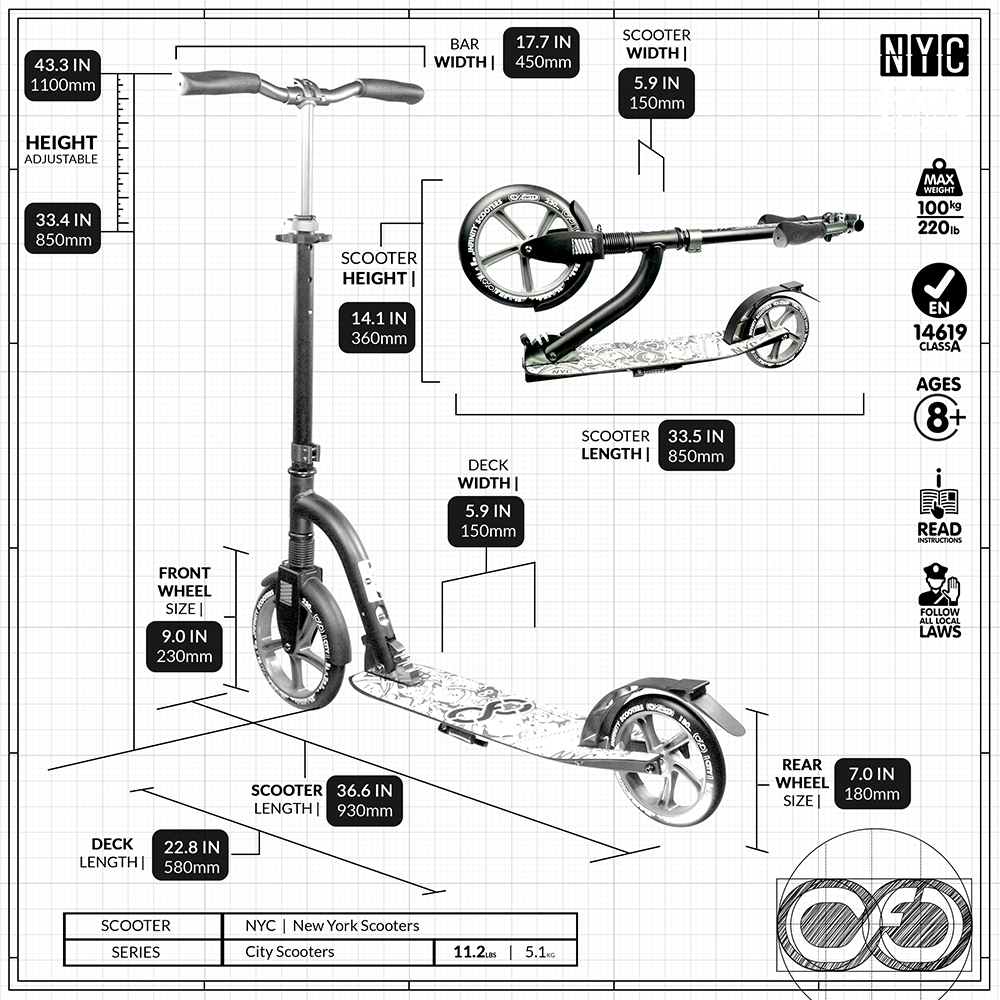 NYC Plum - New York City Series Scooter